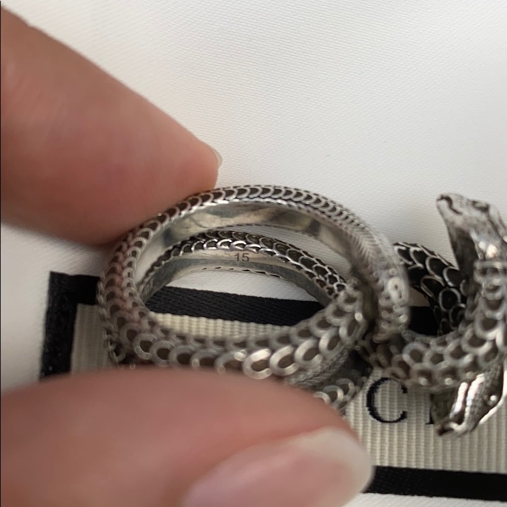 Gucci Silver Snake Ring - image 6
